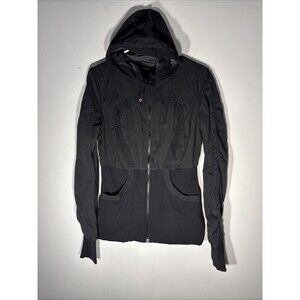 Lululemon Dance Studio Reversible Black/Gray Jacket Women’s Size 12